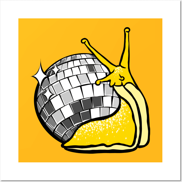 Disco Snail Wall Art by izzyfaye